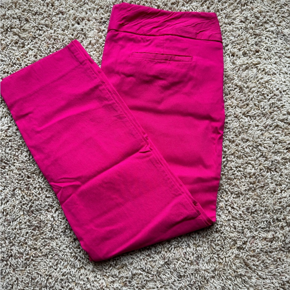 The Limited Hot Pink Ankle Pants. Size 14